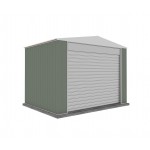 Absco 3023BRK 3.00m x 2.26m x 2.30m Gable Garden Shed Large Garden Sheds Colorbond Roller Door